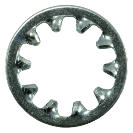 Midwest Fastener Internal Tooth Lock Washer, For Screw Size 3/8 in Steel, Zinc Plated Finish, 48 PK 62128